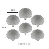 Hometarz Porselen İstiridye Reçellik Sosluk 6 lı Sunumluk Set - 5
