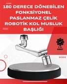 Çift Su Akış Modlu Musluk Başlığı – 360° + 720° Tam Dönebilen 3 Kollu Yapı - 1