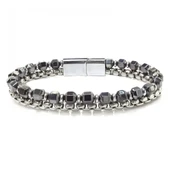 Elmas Kesim Hematit Ve Çelik Zincir Bileklik 31832B21D1 thumbnail 1