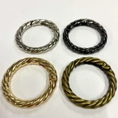 Burgulu Metal Çanta Halkası Yaylı ( 10 Adet ) - 3