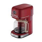 Berghoff Gem Retro Filtre Kahve Makinesi 900 W, 1,5 L Cam Demlik  Kırmızı thumbnail 2