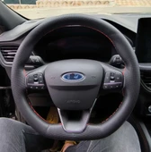 DİKİŞLİ DİREKSİYON KILIFI NOKTALI DERİ KIRMIZI DİKİŞLİ F.ORT FOCUS 2015 SONRASI TÜM FOCUSLAR - 1