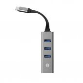 S-link Swapp SW-U3325 4 in 1 Gigabit 1000Mphs 3 Port USB 3.0 Ethernet Type C Hub Adaptör - 3