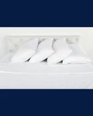 Microfiber Kumaş Yastık | Boncuk Silikon | Beyaz | 850gr | 50x70 - 6