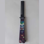 Metal 21 Cm Kelebek Tarak Joker Tasarımlı - 1