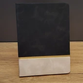 Siyah Çizgili Deri Defter - 1