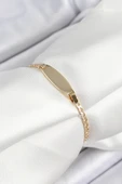 Pirinç Oval Model Gold Renk Xuping Bebek Künyesi - TJ-BB7435 - 1