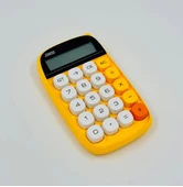 ZR734 Jn-660 Junno Sarı Hesap Makinesi - 1
