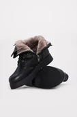 Hakiki Deri Kürklü  Kadın Klasik Bot 657KZA2506 thumbnail 3