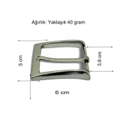 Kemer Tokası 4 cm 1 Adet Nikel thumbnail 3