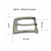 Kemer Tokası 4 cm 1 Adet Nikel - 3