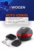 WOGEN WG33 BASİC KARBON ARKA ÇANTA (SİYAH) + KARBON DİZLİK HEDİYE - 5