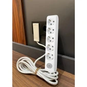 Viko Ultra İnce Fişli Uzatma Kablosu 5’li Anahtarlı (1.5 m) – Dar Alanlar İçin Pratik Çözüm thumbnail 1
