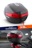 WOGEN WG33 BASİC KARBON ARKA ÇANTA (SİYAH) + KARBON DİZLİK HEDİYE - 2