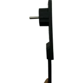 Viko Ultra Ince Fişli Uzatma Kablosu Siyah 6’lı Anahtarlı (1.5m) – Dar Alanlar Için Pratik Çözüm thumbnail 2