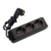 Viko 3lü 2metre Siyah Grup Priz 90133302 thumbnail 1