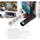 Viko Multi-Let 4 Lu Siyah Anahtarlı Çocuk Korumalı Grup Priz 3 mt thumbnail 5