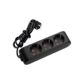 Viko Üçlü Grup Priz 2 Metre Kablolu Siyah thumbnail 1