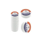 Globe 19MM Pvc Elektrik Izole Bant Beyaz Izolasyon Bandı 5 Mil x 3/4 x 30 0.13MM X19MM x 10 Yds. - 1