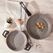 Karaca Gris Bio Granit Tava ve Sahan Seti - 1