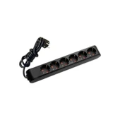 Viko 6lı Siyah 2metre Grup Priz Ç,k Topraklı 90133602 thumbnail 1