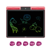 House Pratik HP78 Pilli LCD Ekran Elektronik Yazı Tahtası 16 İnç Kırmızı - 2