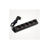 Viko Multi-Let Siyah 5li Priz Kablolu 2 m 90133502 - 1