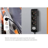 Viko Multi-Let 5 Li Siyah Anahtarlı Çocuk Korumalı Grup Priz 5 mt thumbnail 2