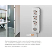 Viko Multi-Let 4 Lu Siyah Anahtarlı Çocuk Korumalı Grup Priz 3 mt thumbnail 3