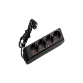 Viko 4'lü Priz 3 Metre Siyah Renkli (90133403) thumbnail 1