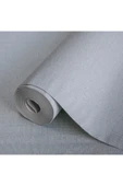 Adawall Kaba Keten Kumaş Dokulu Duvar Kağıdı, Gri, Gümüş, Alfa 3716-4 , 16,50 M² - 3