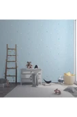 Adawall Adakids 8913 Serie Gece Parlayan Yıldız Desenli Çocuk Odası Duvar Kağıdı 8913-1 - 3