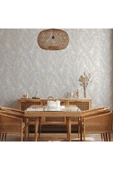 Adawall Vera 1507-1 Soft Beyaz Yapraklı Duvar Kağıdı 16,5 M2 - 2