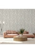 Adawall Vera 1507-1 Soft Beyaz Yapraklı Duvar Kağıdı 16,5 M2 - 1