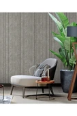 Adawall /OCTAGON 1208-5 KOYU GRİ ÇİZGİLİ DESEN DUVAR KAĞIDI thumbnail 1