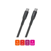 Polosmart PBS421 Hızlı 65W Type-C to Type-C Şarj ve Data Kablosu 1.2 Metre Gri - 2