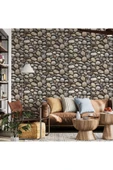 Adawall Roka 23113-3 Doğal Taş Desenli Düz Sade Duvar Kağıdı - 1