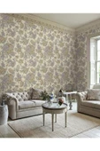 Adawall Çiçek Açan Güller ve Çiçek Desenli Duvar Kağıdı, Bej, Mavi, Açık - Ephes 5806-3, 10,60 M² - 4