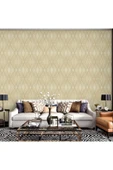 Adawall Octagon Geometrik Desenli Duvar Kağıdı 1213-3 (1213-3 / 10.0 MTR) - 1