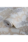Adawall Damask Pattern Wallpaper - Duvar Kağıdı, Krem - Ephes 6802-2, 10,60 M² thumbnail 3