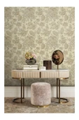 Adawall Çiçek Açan Güller ve Çiçek Desenli Duvar Kağıdı, Gri, Açık - Ephes 5806-1, 10,60 M² - 4