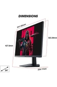Koorui 24 İnç Oyun Monitörü, 165Hz, 1080p, 1ms, IPS, FreeSync, (FHD 1920x1080, DisplayPort) 24E3 - 6