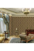 Adawall Damask Pattern Wallpaper - Duvar Kağıdı, Kahverengi - Ephes 6802-5, 10,60 M² - 4