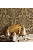 Adawall Damask Pattern Wallpaper - Duvar Kağıdı, Kahverengi - Ephes 6802-5, 10,60 M² - 5