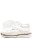 Rakerplus Krem Rugan Bağcıklı Erkek Bebek Klasik Ayakkabı - 4