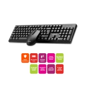 Polosmart PSK13 Kablosuz Klavye & Mouse Set Siyah - 2