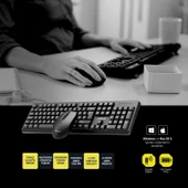 Polosmart PSK13 Kablosuz Klavye & Mouse Set Siyah - 3