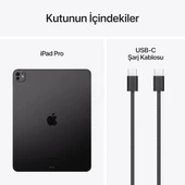 Apple iPad Pro 7. Nesil Wi-Fi + Cellular 1 TB 13" MVXW3TU/A Uzay Siyahı Tablet - 3