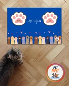 Petmat Kedi Mama Paspası , Kaymaz Taban , Yıkanabilir , Evcil Hayvan Paspası 005-M - 3