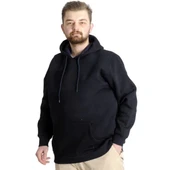 Erkek Sweatshirt Kapşon Pocket Basic C20562 Lacivert - 2